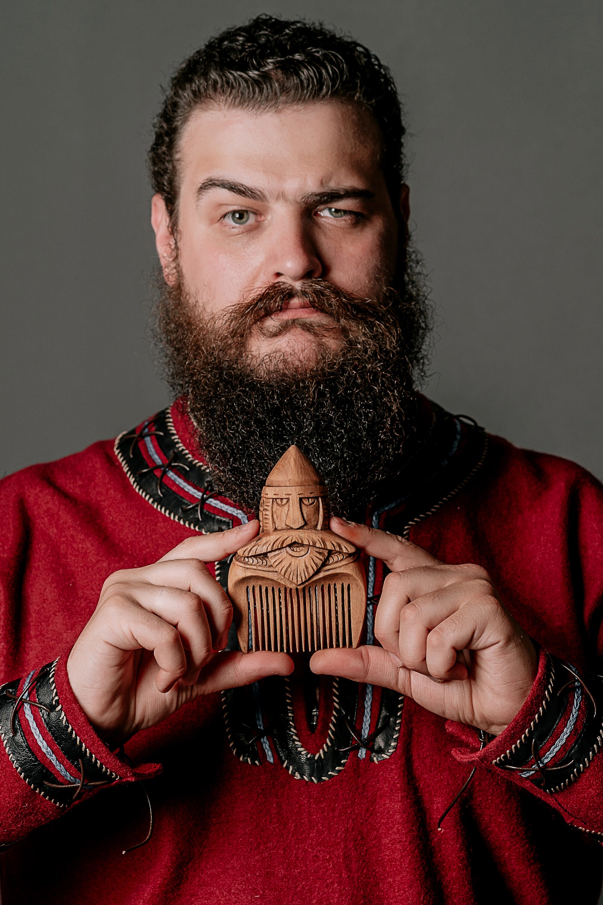 Viking Wooden Beard Comb Men Beard Accessories Wooden Brush Etsy