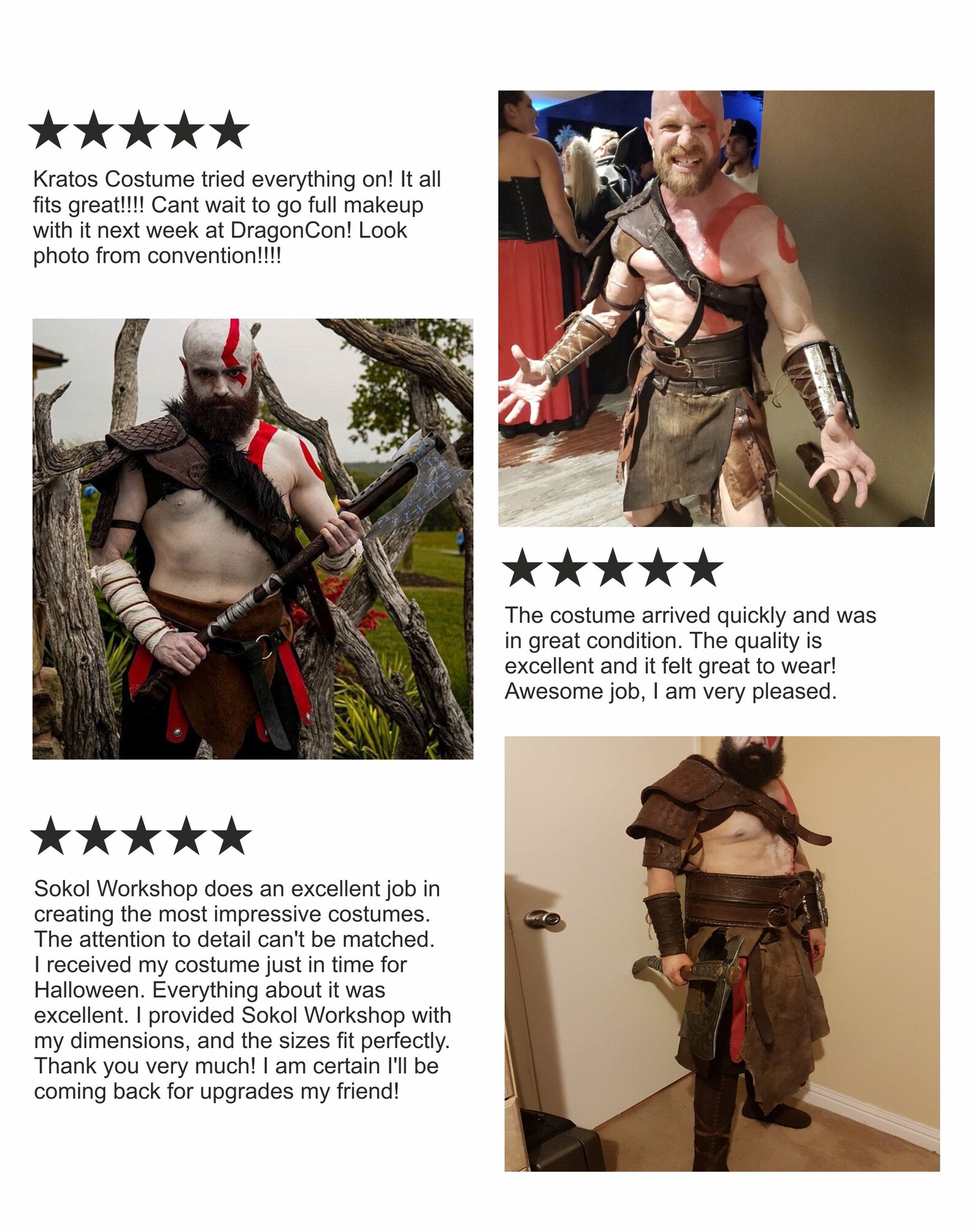 Woman Kratos armor set God of War cosplay costume female Etsy