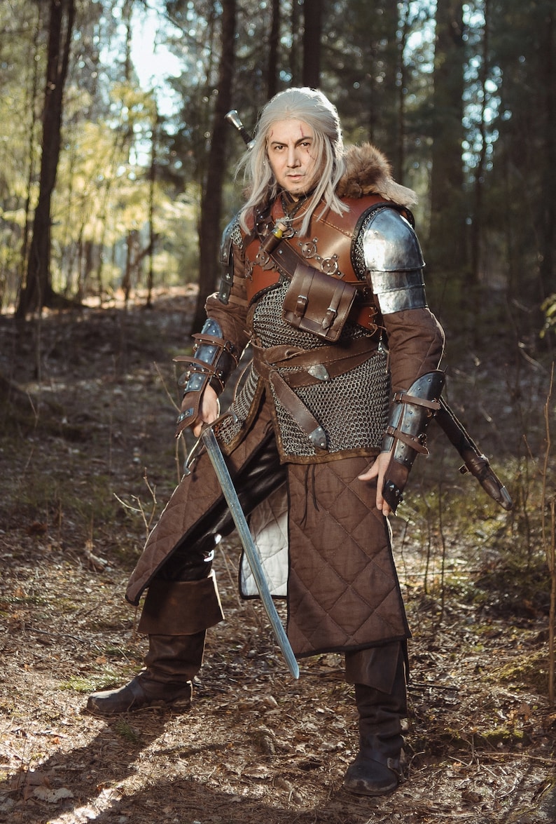 Witcher Costume Geralt 0f Rivia Cosplay costume from Witcher Etsy