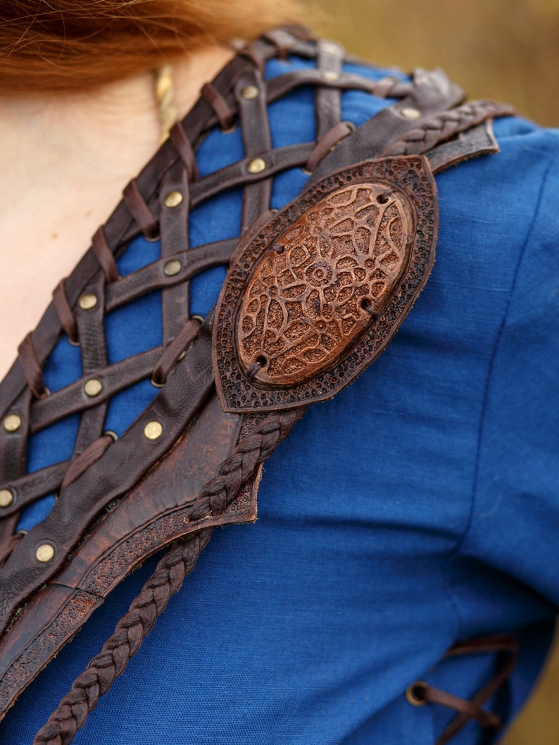 Leather breastplate Lagertha medieval leather breastplate Etsy
