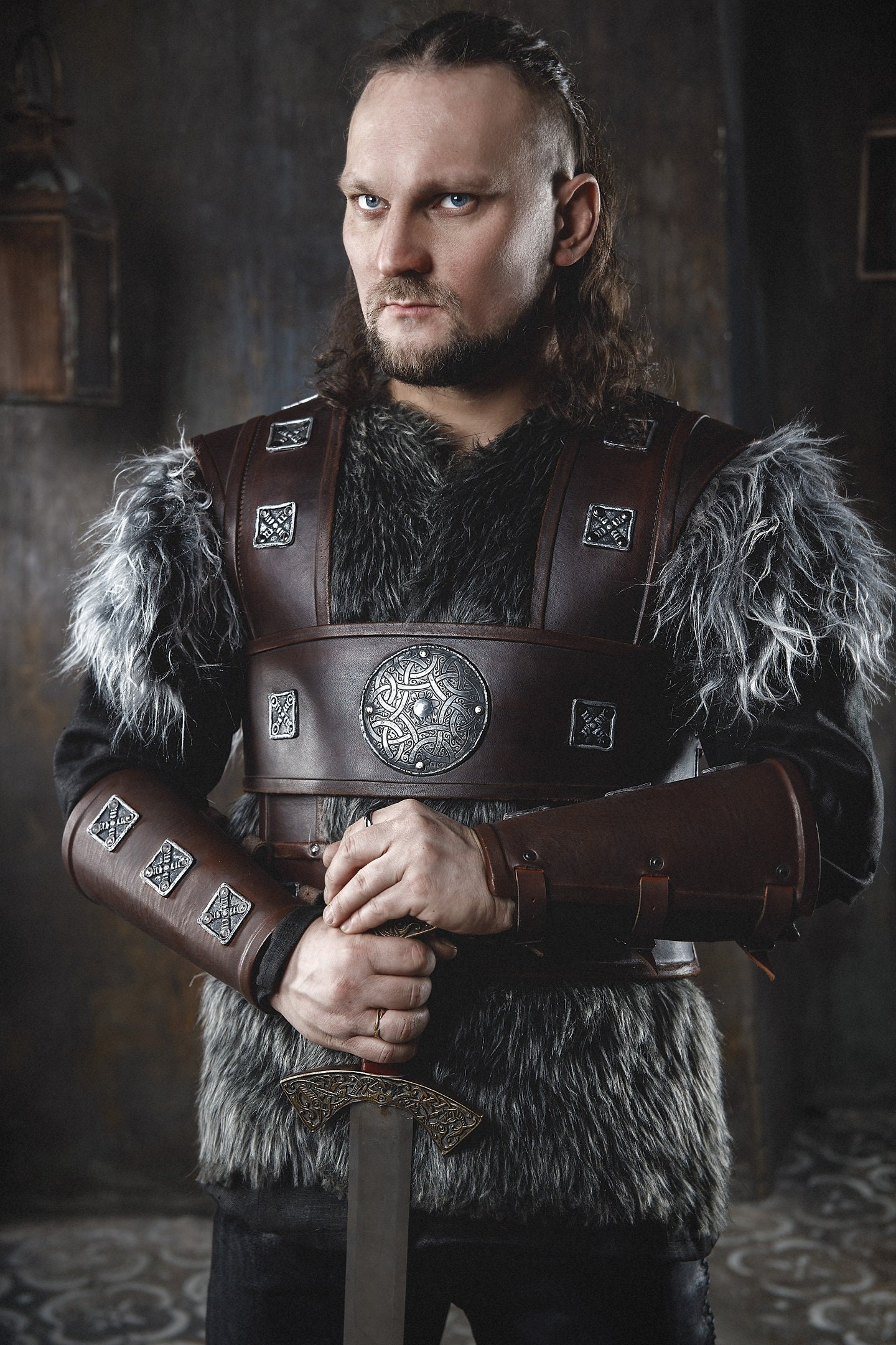 Costume Uhtred Armure Medievale Dhommes Vikings Celtic Etsy