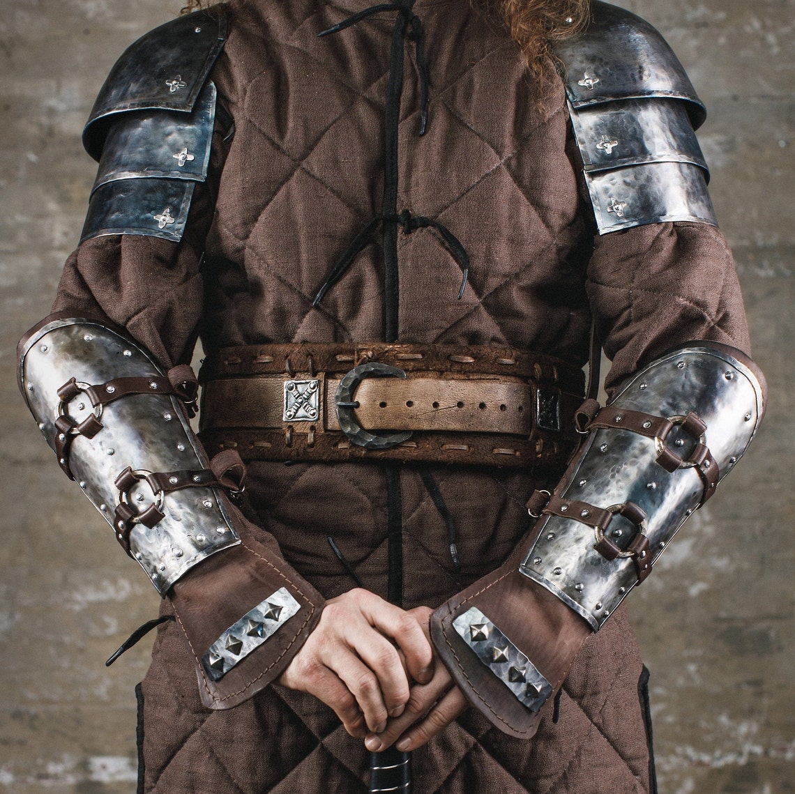 Warrior wide belt medieval leather belt celtic larp & sca Etsy