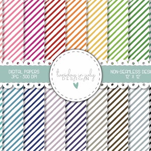 Grungy Stripes Paper Pack, Stripe Papers, Grungy Striped Papers, Stripe Scrapbook Papers, Stripe Patterns, Backgrounds, Commercial Use