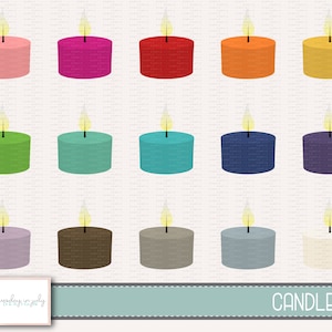 Candle- Candles- Clipart Set, Commercial Use, Instant Download, Digital Clipart, Digital Images- MP202