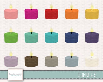 Candle- Candles- Clipart Set, Commercial Use, Instant Download, Digital Clipart, Digital Images- MP202