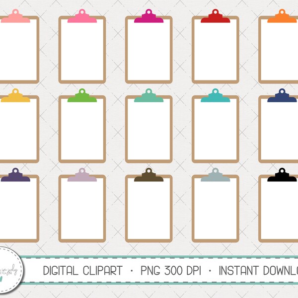Digital Clipboard Clipart Etsy UK