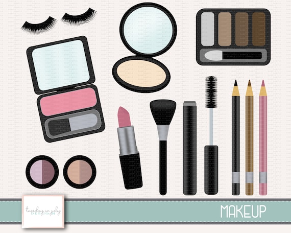 Makeup Clipart Set – Beauty Illustrations, Commercial Use (Digital Download)