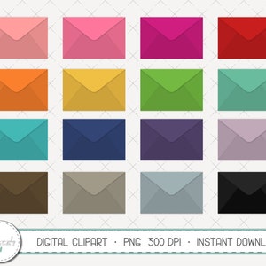 Envelope-Mail-Letter-Clipart Set, uso comercial, descarga instantánea, imágenes prediseñadas digitales, imágenes digitales-MP226
