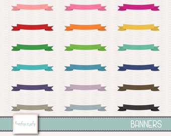 Op de afbeelding: Een set van 18 kleurrijke banners in verschillende kleuren, waaronder roze, rood, oranje, geel, groen, blauw, paars, bruin, grijs en zwart. De banners zijn allemaal even groot en in dezelfde vorm, en ze zijn gerangschikt in drie rijen van zes. De banners bevinden zich op een witte achtergrond met een subtiele textuur.