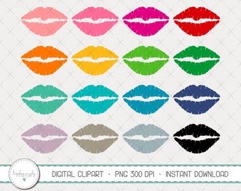 Lips Clipart, Lips PNG, Lip Clipart, Commercial Use, Instant Download, Digital Clipart, Planner Clip Art