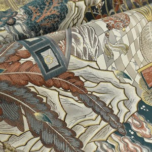 Designer Heavyweight Vintage Chinoiserie Chic Botanical Floral Brocade Upholstery Fabric For Chair Curtain|Asian Drapery Chusion Fabric