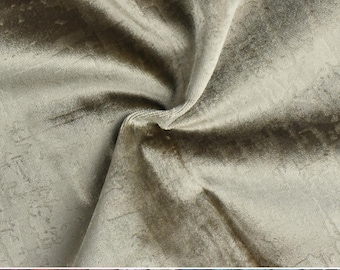 Heavy Weight Abstract Geometric Embossed Cut Velvet Upholstery Fabric For Chair|Solid Color Velvet Fabric For Drapery Furniture-33 Colors