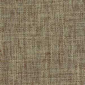 Puede incluir: Primer plano de una tela tejida con un patrón marrón y beige. La tela tiene una textura rugosa y un tejido ligeramente irregular.