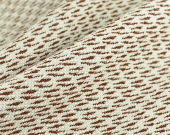 Rostbrauner Geometrischer gewebter Polsterstoff|Bezugsstoff Für Stühle,Couch,Kissenbezug,Kissen