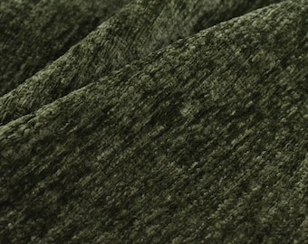 Caterpillar Chenille Plushed Textured Solid Color Upholstery Fabric|Heavy Weight Soft Hand Gold Chenille Fabric For Chair Couch