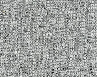 Black and Grey Woven Solution Dyed Outdoor Upholstery Fabric For Chair Cushion|Stain Resistant Easy Clean Outdoor Patio Furniture Fabric