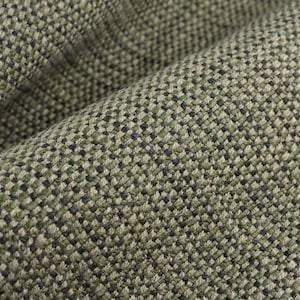 Tissu d'ameublement tissé épais en laine et lin noir vert pour Cahir | Tissu de rembourrage de meubles texturé robuste