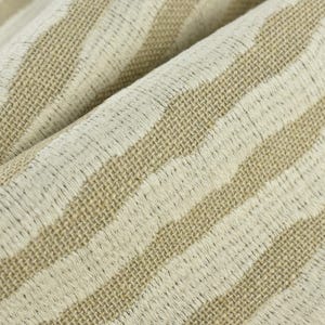 Natural Farmhouse Cotton Linen Blend Stripe Geometric Woven Textured Upholstery Fabric For Chair |Country Decor Fabric For Cushion Pillow