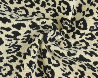 Heavy Weight 100% Cotton Leopard Cut Velvet Upholstery Fabric|Gold Black Cheetah Geometric Animal Luxury Furniture Fabric For Ottoman Chair