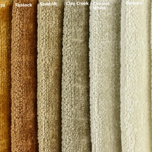 Chenille Textured Solid Color Upholstery Fabric|Plushed Soft Hand Fabric For Sofa Cushion