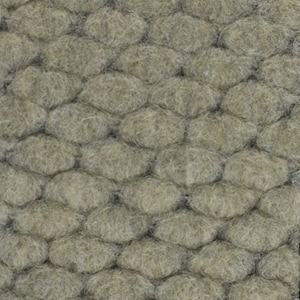 Luxus Designer 100% reine Wolle Natural Loop Polsterstoff mit Wildlederrücken | Grauer Wollfleece für Stuhl Couch Kissen
