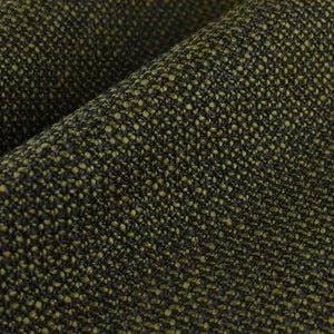 Mid Century Modern Chunky Woven Textured Upholstery Fabric|Olive Green Upholstery Fabric|Fabric By The Yard For Chairs|55"W/630GSM