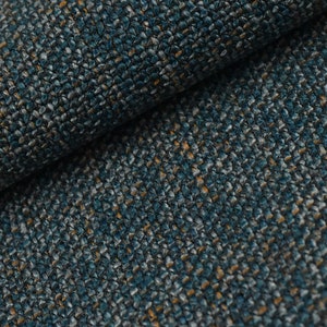 Heavy Weight Textured Basketweave linen flax blended upholstery fabric by the yard for chair couch pillow 57"W/480GSM