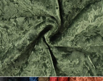 Heavy Weight Luxury Wool Blend Cut Velvet Rich Texture Abstract Upholsetry Fabric For Chair|Silky and Thick Furniture Fabric -55"W/850GSM