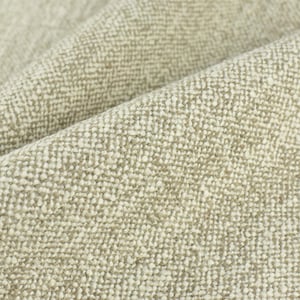 Extra Schwerer und Dicker gewebter elfenbeingrauer Wolle Leinen Polsterstoff|Hochwertiger grobstrick Möbelstoff für Stuhl Sofa Repolster-1150GSM