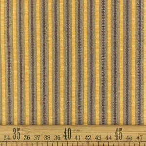 Retro Yellow Gold Verticle Chenille Stripe Pattern Wovens Solids Upholstery Fabric by the Yard For Chairs,Couch
