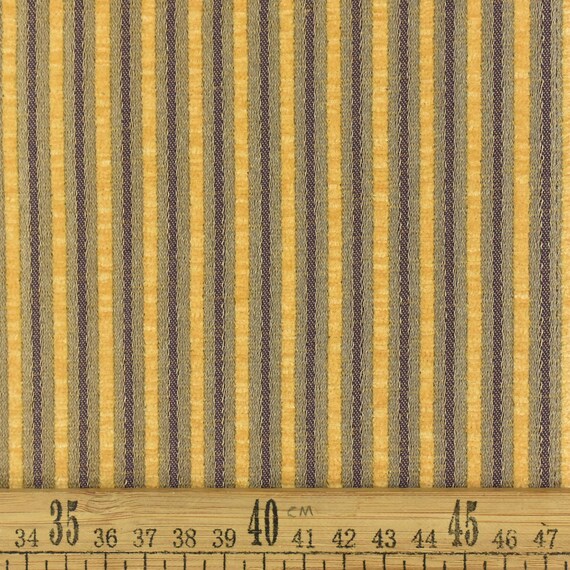 Retro Gelb Gold Verticle Chenille Streifen Muster Woven Solids