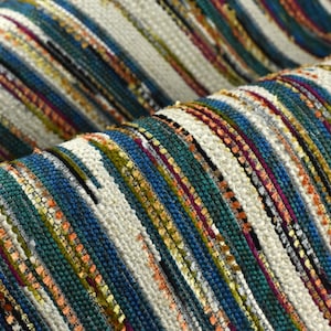 Mehrfarbiger moderner Wollmischung Tweed Design abstrakter Streifen-Polsterstoff|Schöner High-End-Möbelstoff für Stuhl