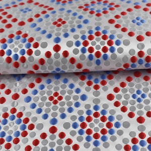Tela de tapicería geométrica de diseño con lunares pequeños cortada a medida para cortinas/tela de decoración del hogar con diseño geométrico de diamantes para almohadas y pantallas de lámparas