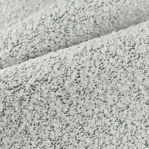 Dicker und schwerer Boucle-Polsterstoff in Schwarzweiß für Stühle, Sofa, Kopfteil, Bettrahmen-55 "W / 780GSM