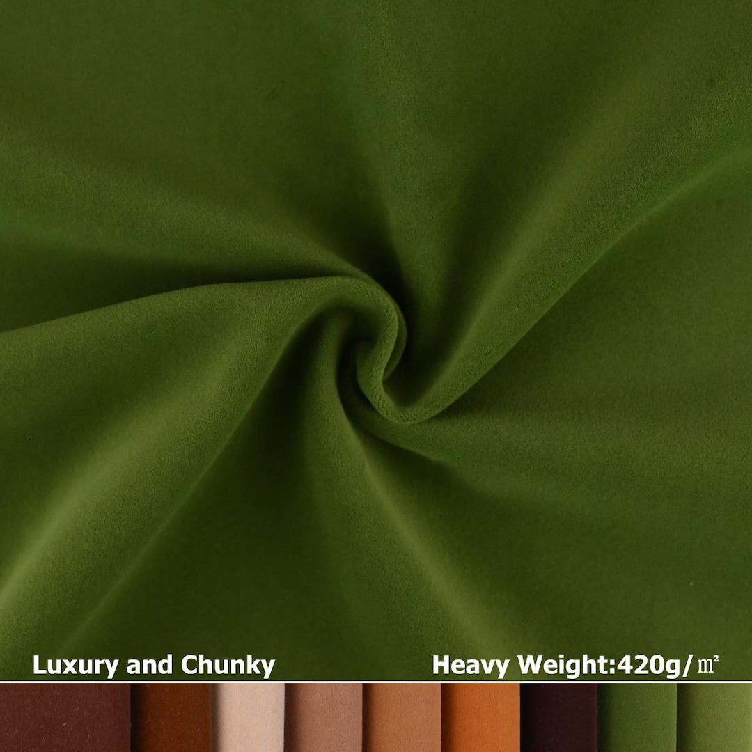 Heavy Weight Luxury Chunky Green/red/pink/orange/brown Velvet ...