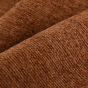 Exklusiver Plüsch-Texturierter Gold-Rosa-Chenille-Polsterstoff für Stuhl | Designer Solid Chenille Home Decor-Stoff für Kissen Sofakissen