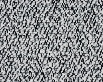 Wool Linen Blend Black White Textured Heavy Upholstery Fabric By The Yard High Traffic Use Fabric For Furniture 55"W/620GSM-Perpetual