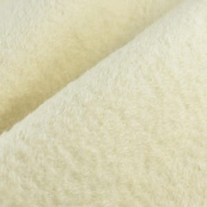 Tissu d'ameublement naturel 100 % pure laine de luxe avec support en daim | Tissu en laine polaire pour oreiller de canapé - 55 po. L / 710 g/m²