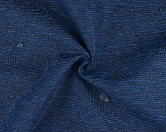 Navy Blue Plain Woven Indoor Outdoor Upholstery Fabric For Chair Sofa|Pet Friendly Stain Resistant Fade Resistant Fabric For Cushion Pillow