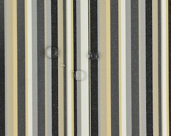 Black Grey Beige Garden Patio Striped Outdoor Upholstery Fabric For Chair Sofa Pillow|Solution Dyed Polyester Outdoor Furniture Fabric