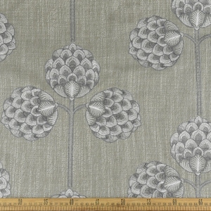 Floral Embroidered Textured Upholstery Fabric For Drapery and Heavy Upholstery For Chair|Home Decor Upholstery Fabric By The Yard