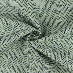 Green and Chartreuse Vintage Crosshatch Geometric Outdoor Upholstery Fabric For Chair|Garden Patio Outdoor Furniture Fabric For Cushion