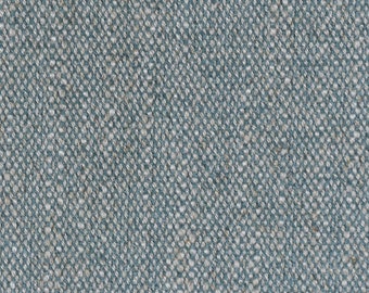 May include: Close-up of a blue and white textured fabric with a subtle woven pattern.