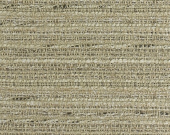 Heavy Weight Beige Textured Linen Blend Drapery and Upholstery Fabric by the Yard For Chair Curtain|High End Woven Fabric For Couch Cushion