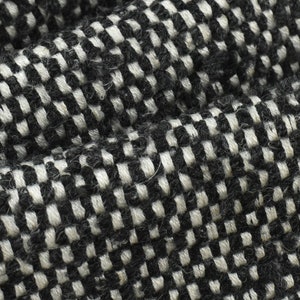 Schwarz-Weiß-Boucle strukturierter Wolle Leinen Baumwolle Polsterstoff|Heavy Grün Boucle Polsterstoff|Extrem weich und gemütlich-55 "W / 708GSM