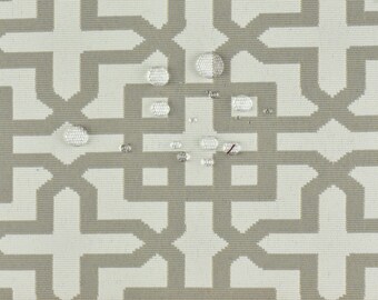 Geometric Woven Solution Dyed Outdoor Upholstery Fabric For Chair Cushion|Water Repellent Stain Resistant Outdoor Patio Furniture Fabric