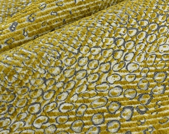 Designer zware chenille jacquard luipaard wilde dierenhuid geweven bekledingsstof|Abstract geometrisch goud crème grijze luipaardstof