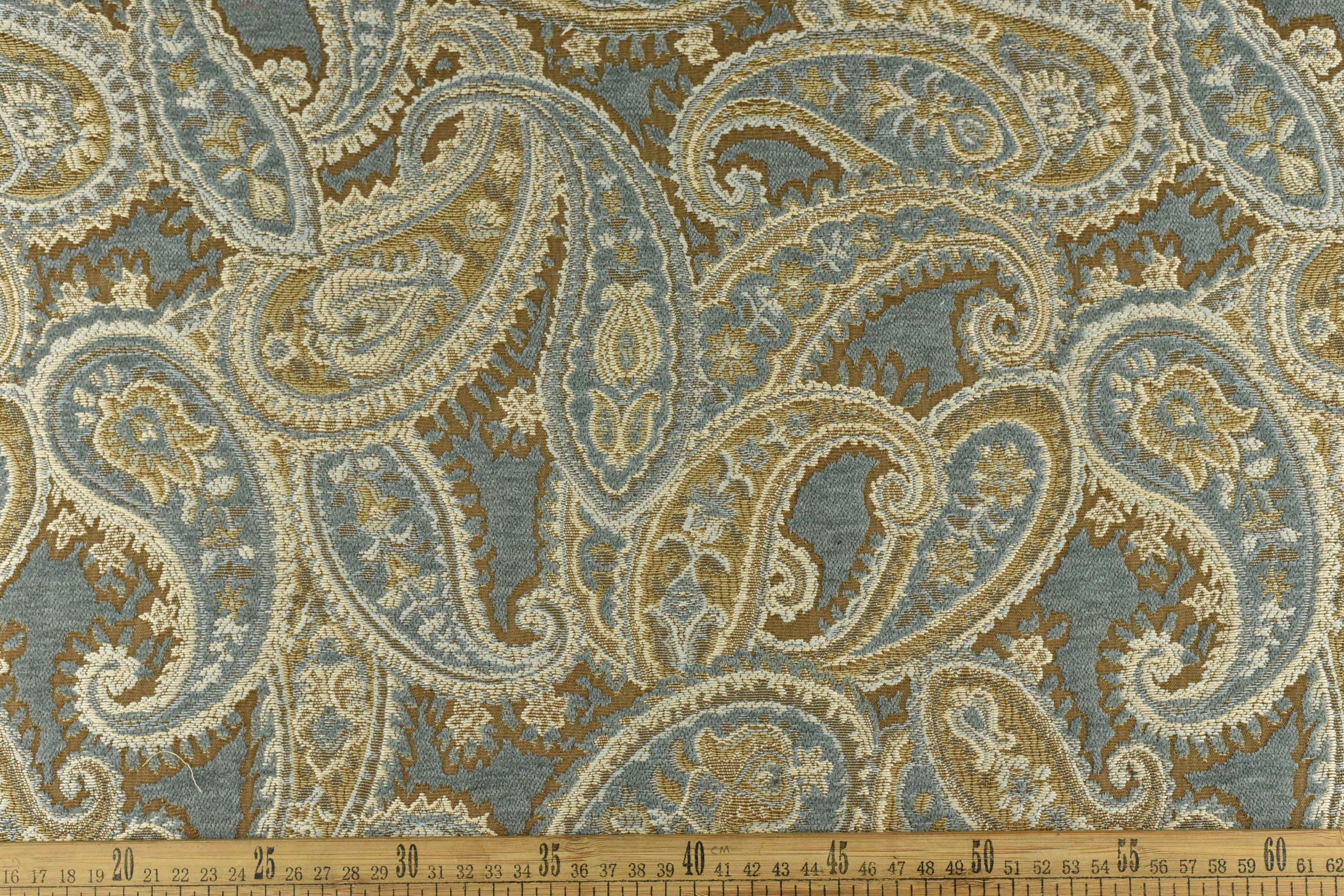 1点物⭕️お安く!◎Custom vintage fabric◎FLEX 8.7 Vintage Chenille Jacquard Paisley Floral Upholstery Fabric for