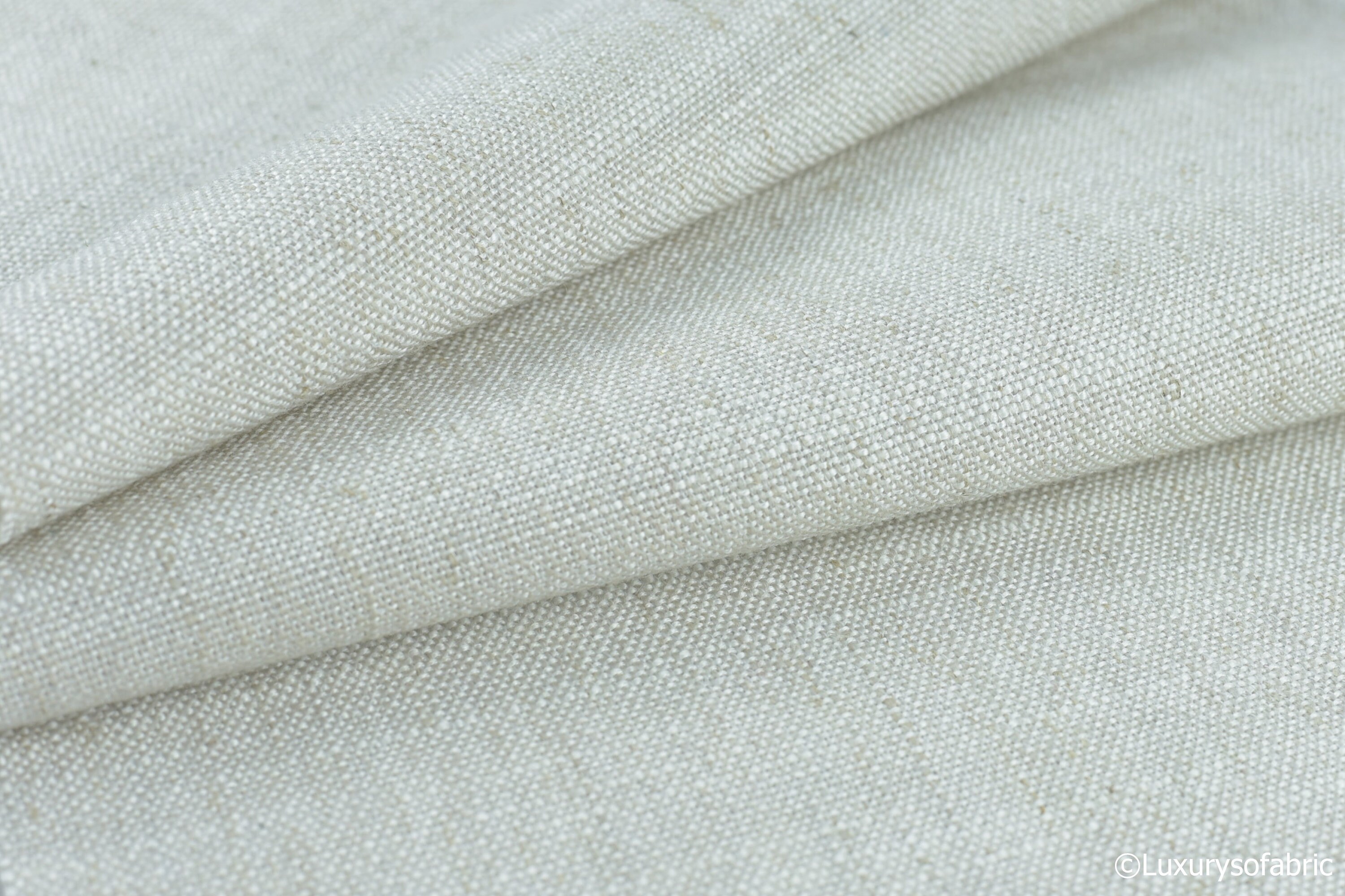 Heavy Upholstery Natural Linen Fabric by the Yard for Dining - Etsy