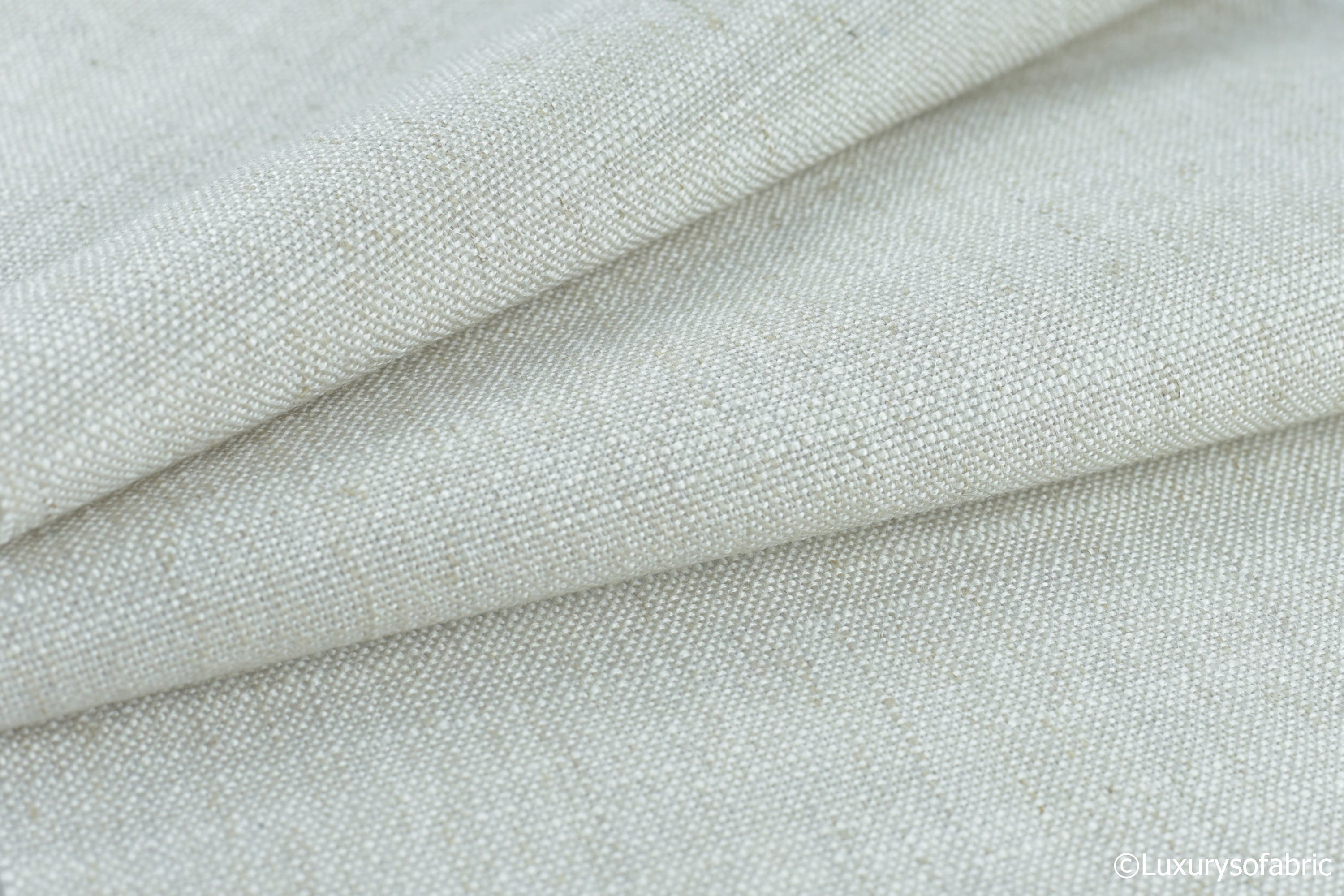 Heavy Upholstery Natural Linen Fabric by the Yard for Dining Etsy